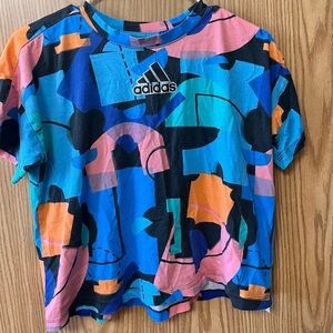 Adidas women Colorful Graphic T-Shirt
